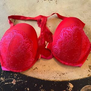 Cacique Vibrant Red Lace Bra